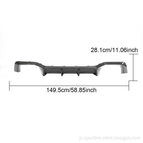 2023 BMW G02 X4 F98 X4M Carbon Fiber Rear Bumper Diffuser Lip Spoiler